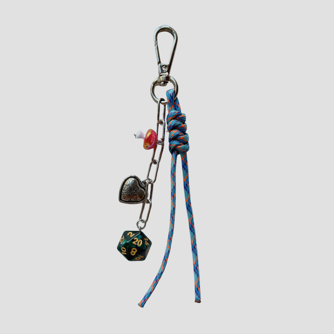 DICE x TASSEL BAG CHARM