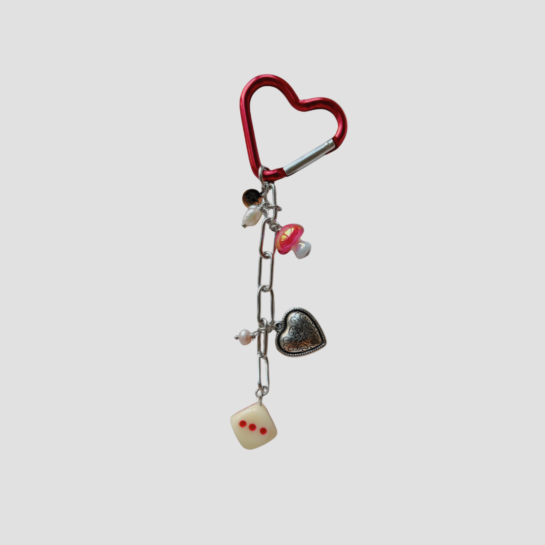 HEART x DICE BAG CHARM