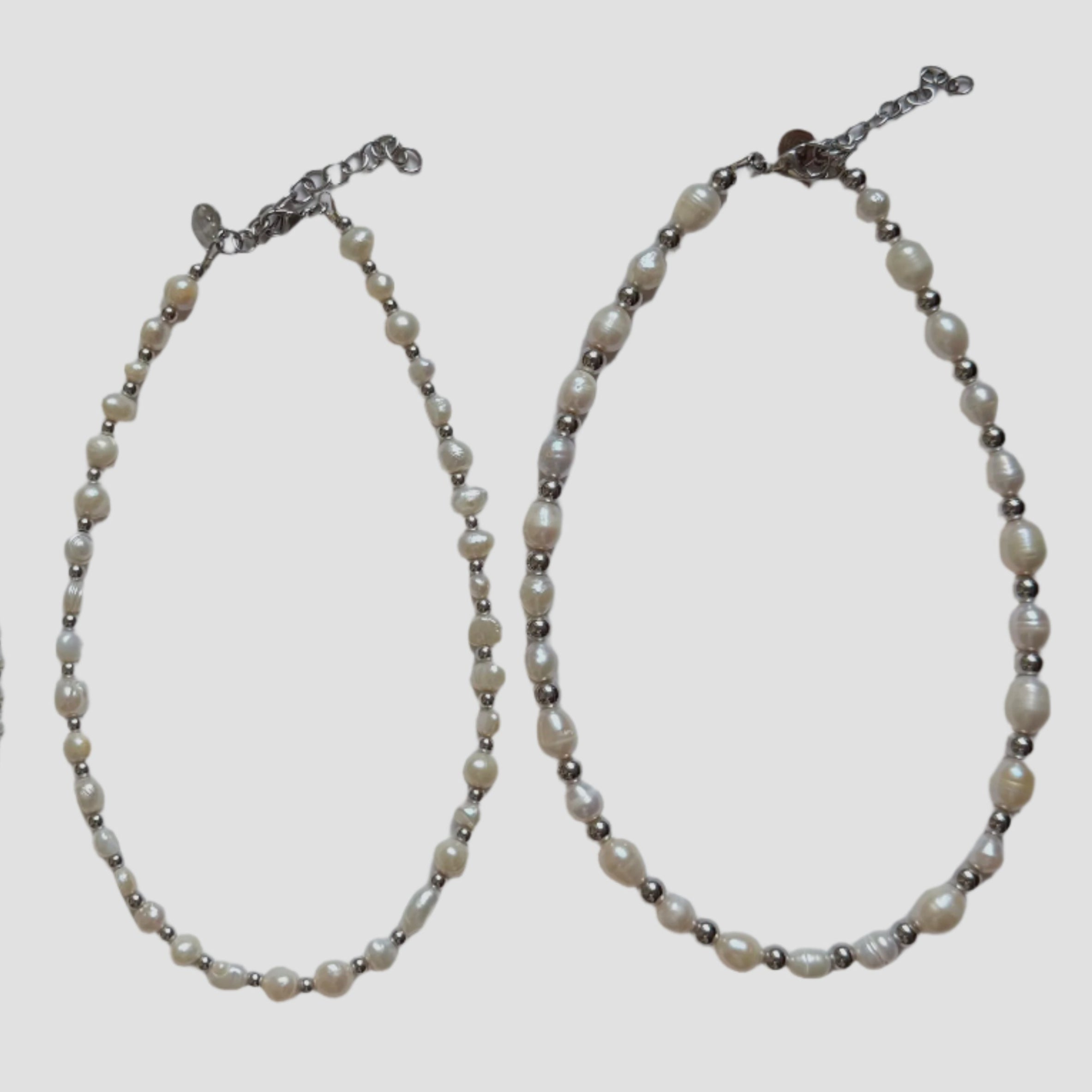 STEEL x PEARL NECKLACE