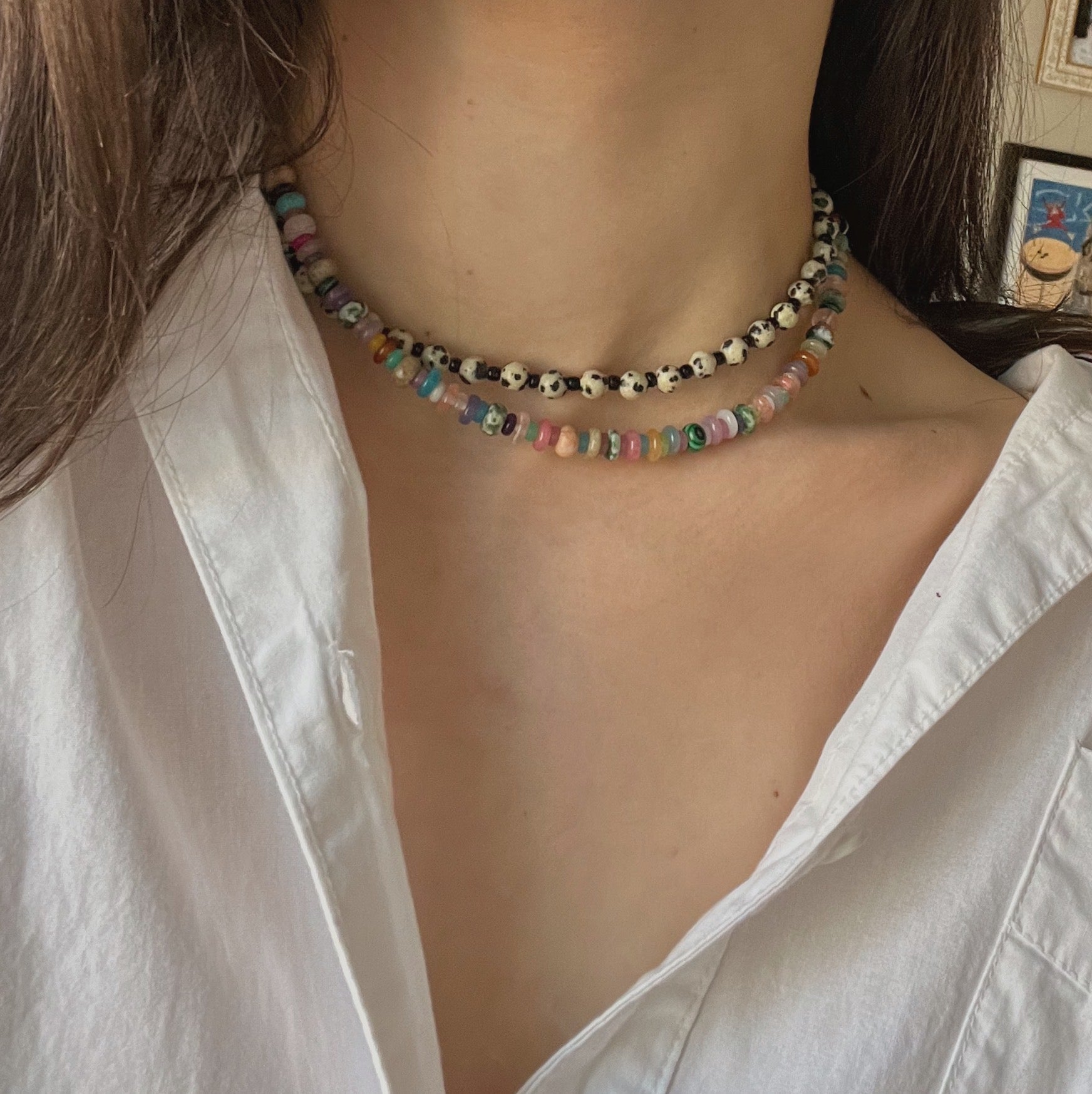 DALMATION JASPER NECKLACE