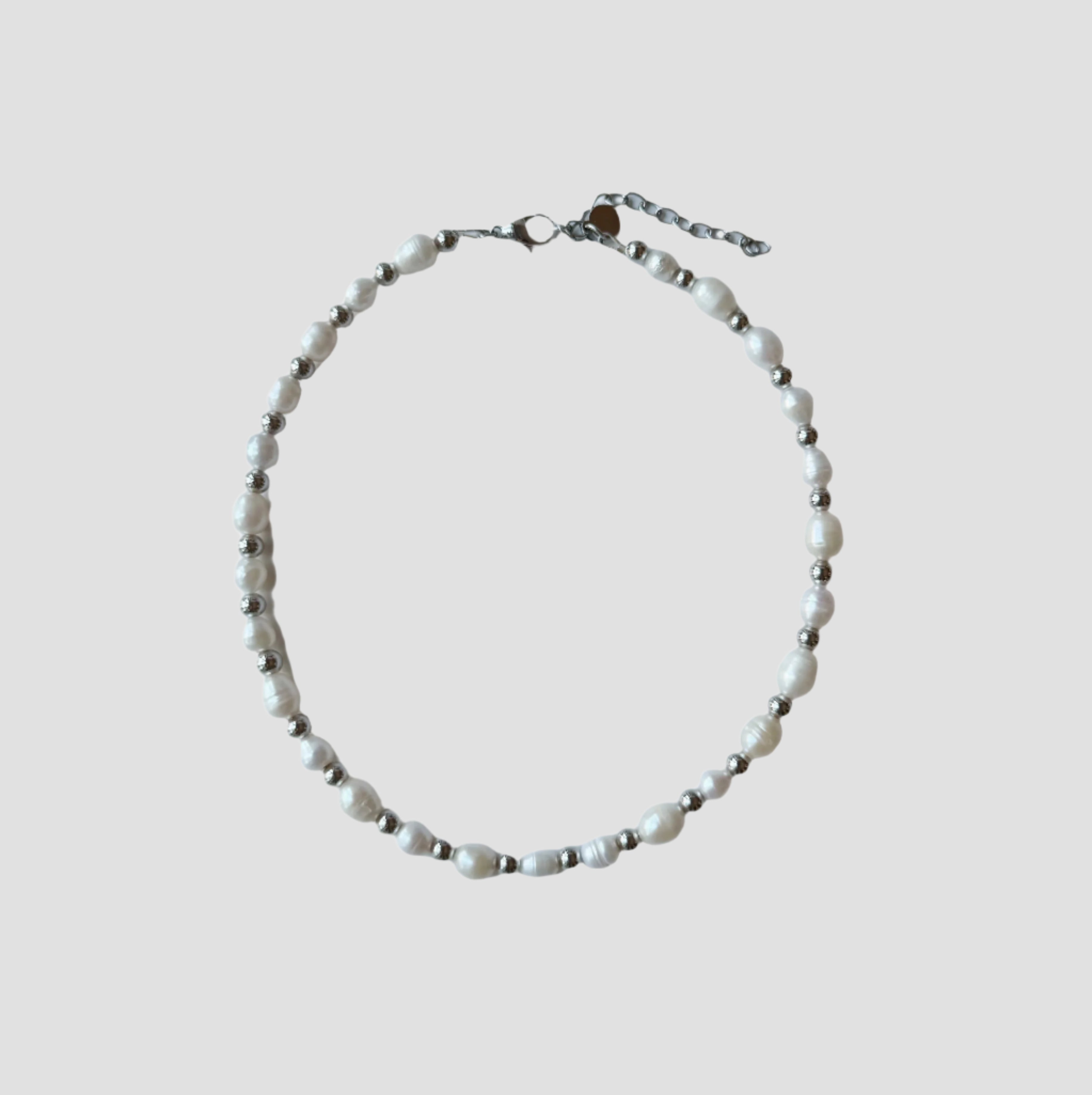 STEEL x PEARL NECKLACE