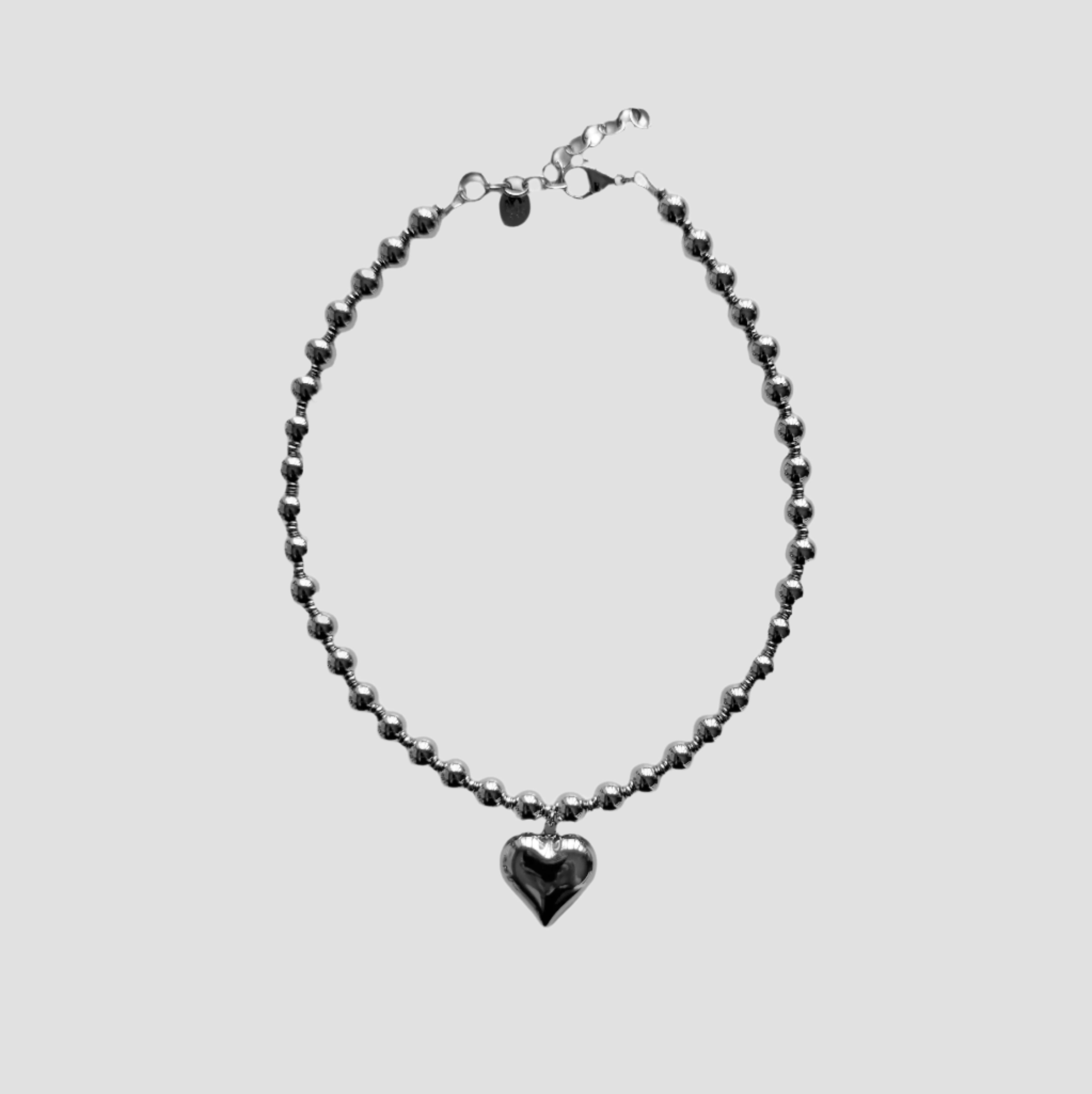 STEEL x HEART NECKLACE