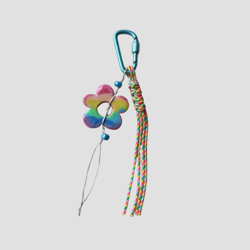 AQUA X RAINBOW CARABINER CHARM