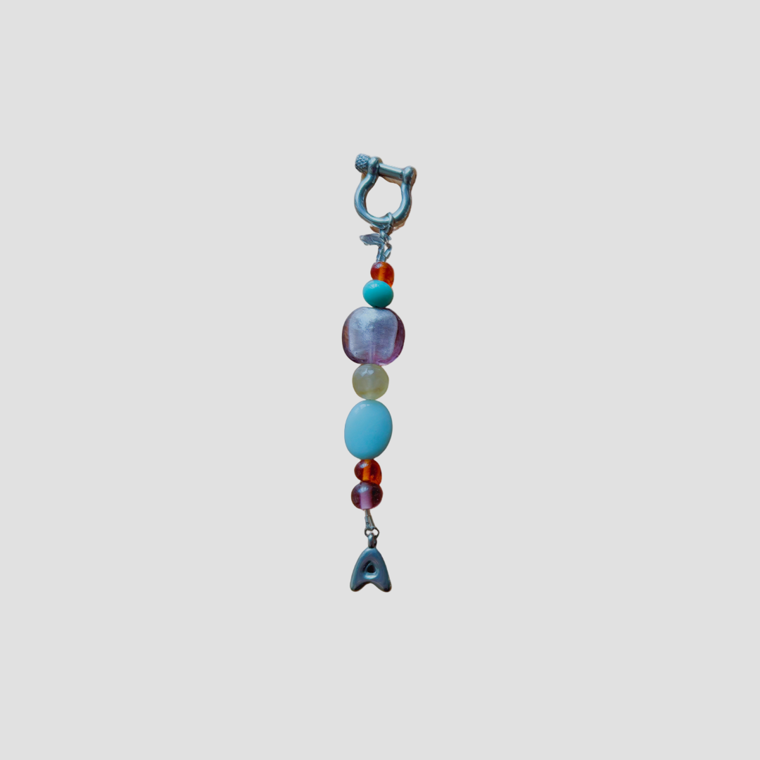 PUNK INITIAL BAG CHARM