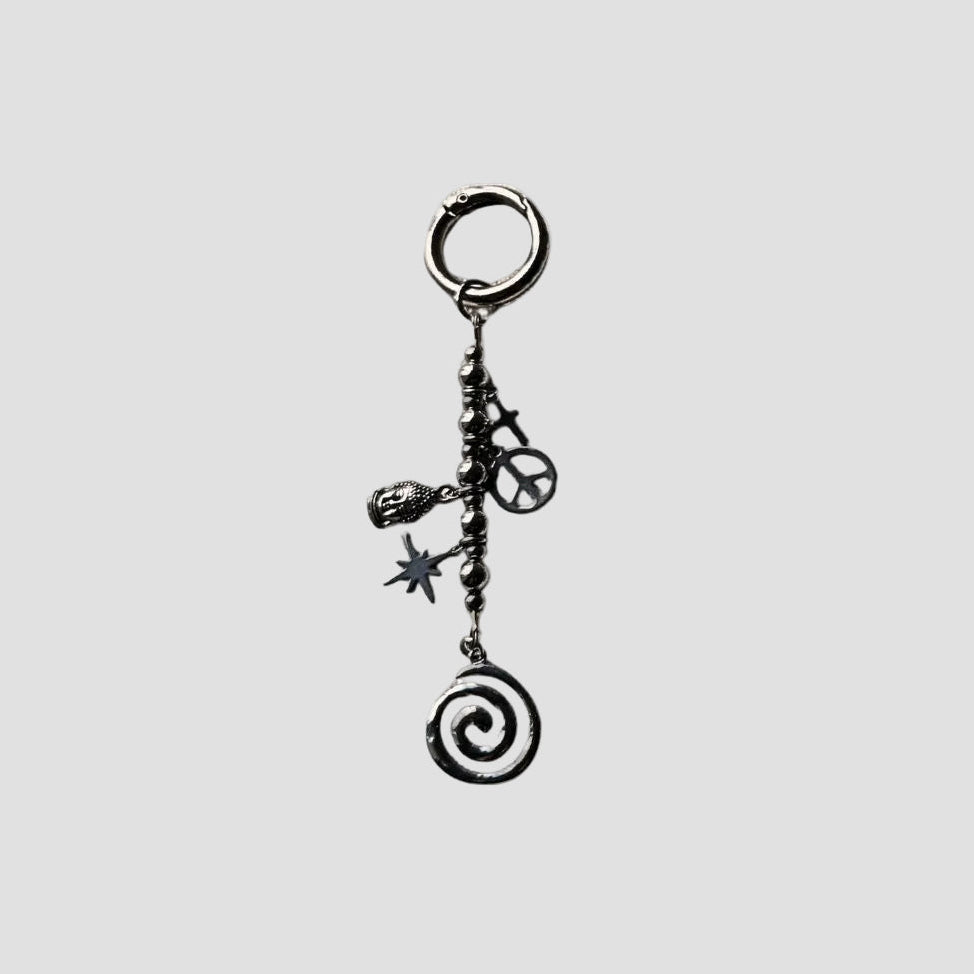 SPIRAL X PEACE CHARM
