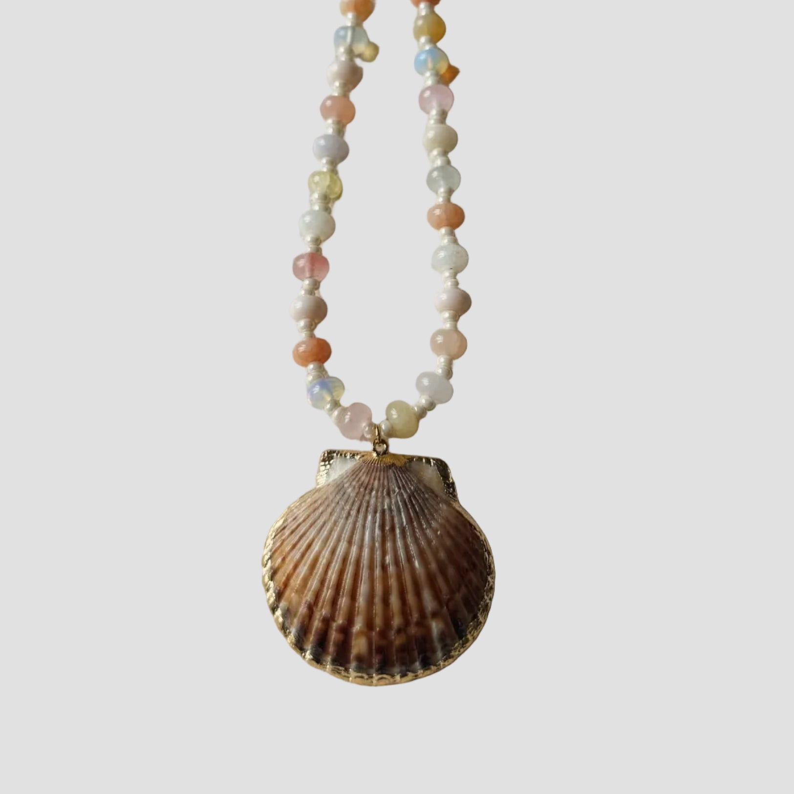 NUETRAL VIBES SHELL NECKLACE