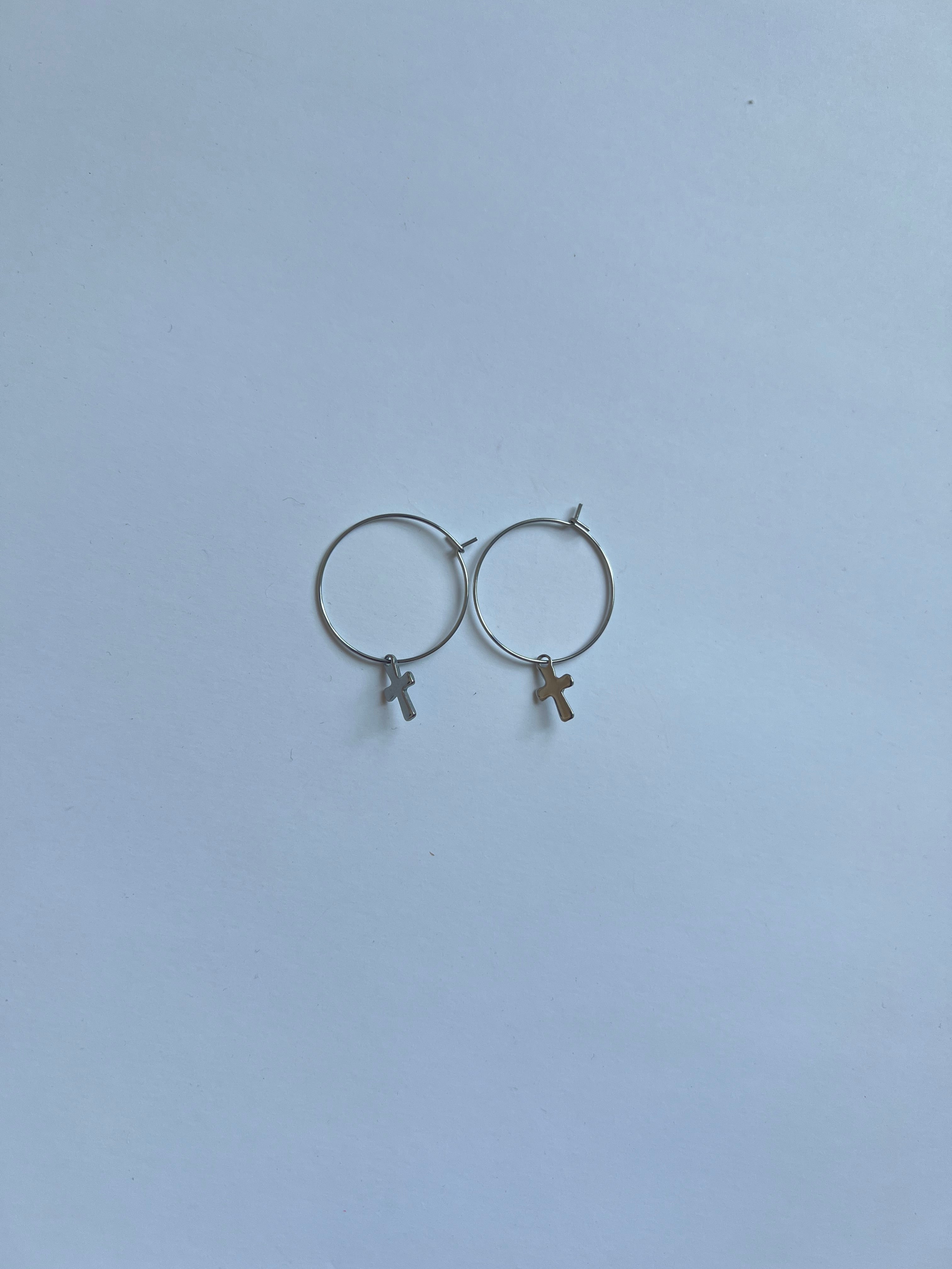 Silver Dainty Hoop Earrings