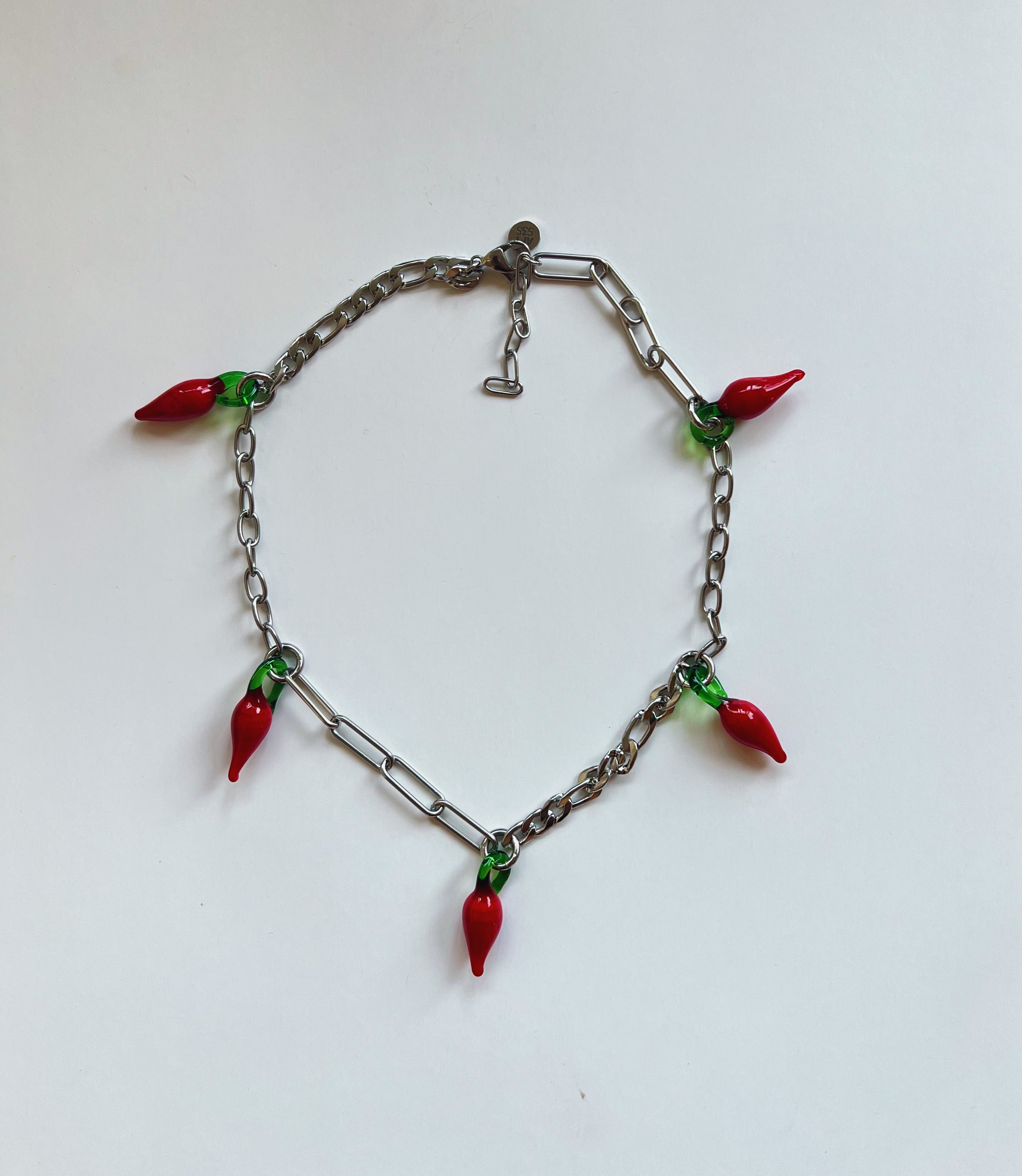 Hot Pepper Mixed Chain necklace